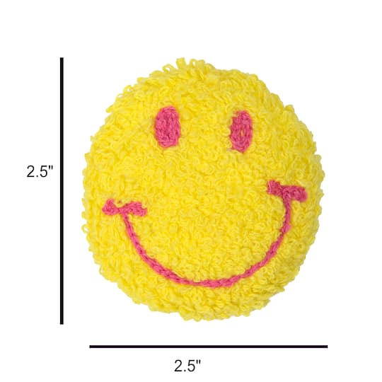 Smiley Face Filled Patch Embellishment by Celebrate It